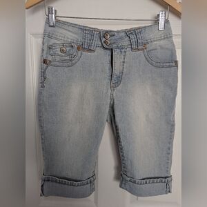 Angels Women's Distressed Denim/Jean Shorts (Size 6)